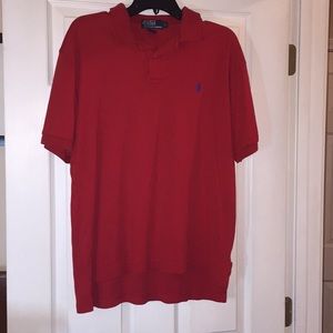 Large red Ralph Lauren men’s polo